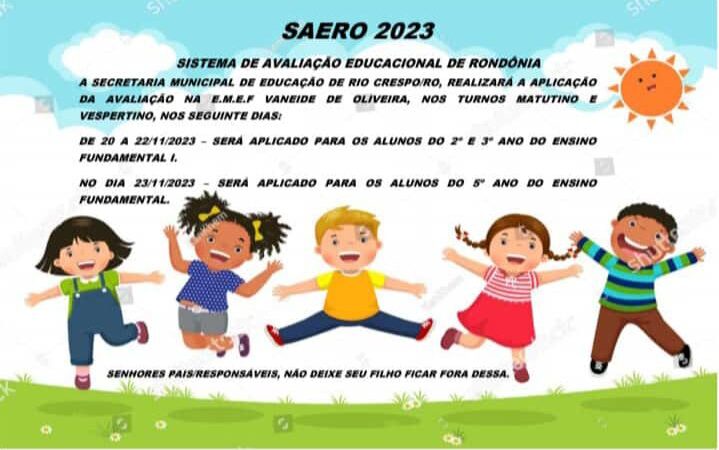 Rio Crespos: Alunos da rede municipal e estadual participarão do SAERO