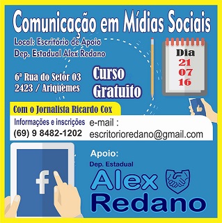 Ariquemes terá Curso de “Comunicação em Mídias Sociais”