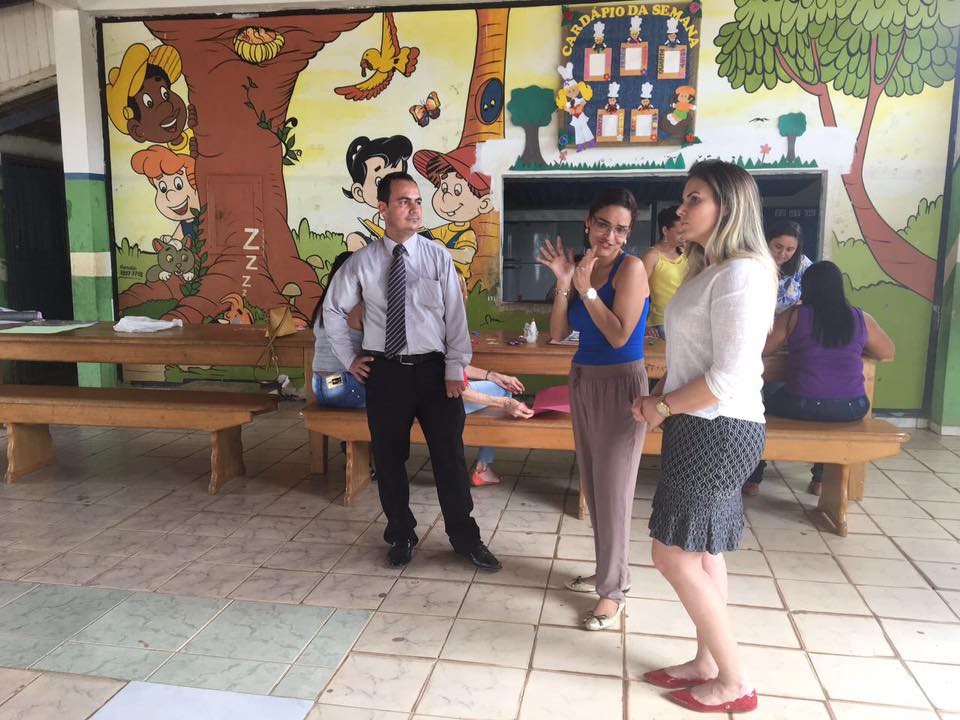 Ariquemes:Vereadora Carla Redano visita Escola Magdalena Tagliaferro
