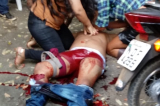 Ariquemes :Homem é baleado na perna em disparo acidental na Avenida Tancredo Neves