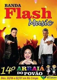 Rio Crespo: Vem aí no 14º “Arraiá do povão” Banda Flash Music