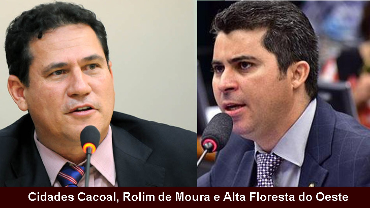 Maurão de Carvalho e Marcos Rogério lideram intenções de votos ao Governo nas cidades de Cacoal, Rolim de Moura e Alta Floresta