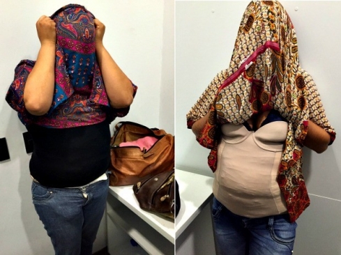 Mulheres de Ariquemes são presas pela Policia Federal em Fortaleza-CE com drogas na cintura
