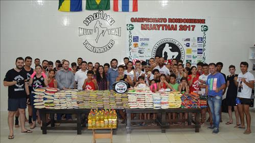Campeonato Rondoniense de Muay Thai arrecadou quase uma tonelada de alimentos