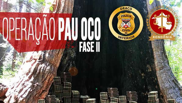 Polícia Civil deflagra segunda fase da Operação Pau Oco em Rondônia