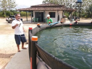 Emater incentiva piscicultura em tanque de lona em Capitão Poço