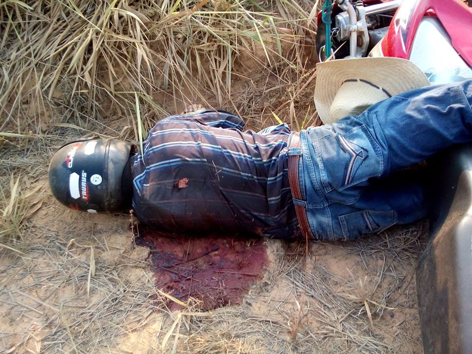 RIO PARDO: Motociclista é executado pelas costas na Zona Rural