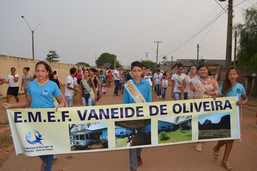 Rio Crespo: Desfile de 07 de setembro homenageia pioneiros e relembra momentos históricos que marcaram a vida dos que desbravaram o município.