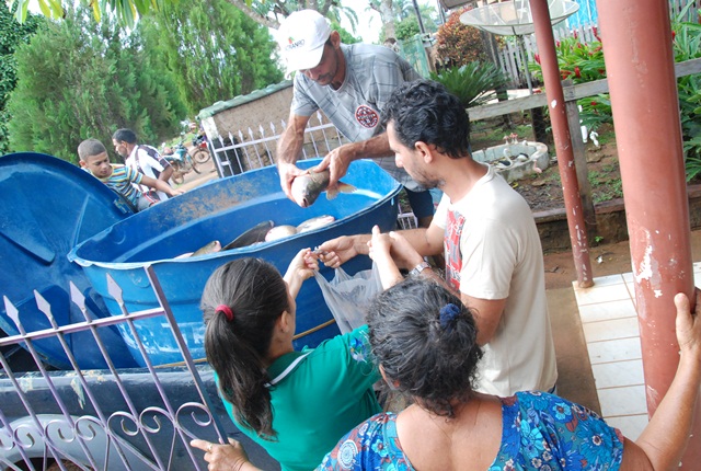 Rio Crespo: Através da Secretaria de Ação Social 1800 quilos de peixes foram distribuídos para população