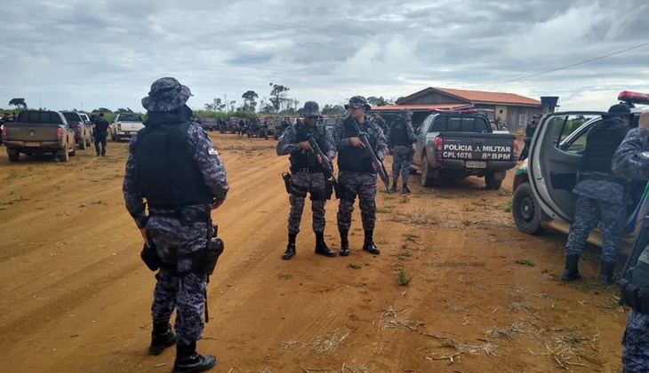 MACHADINHO: POLÍCIA MILITAR CUMPRE REINTEGRAÇÃO DE POSSE NA FAZENDA JATOBÁ; VÍDEO