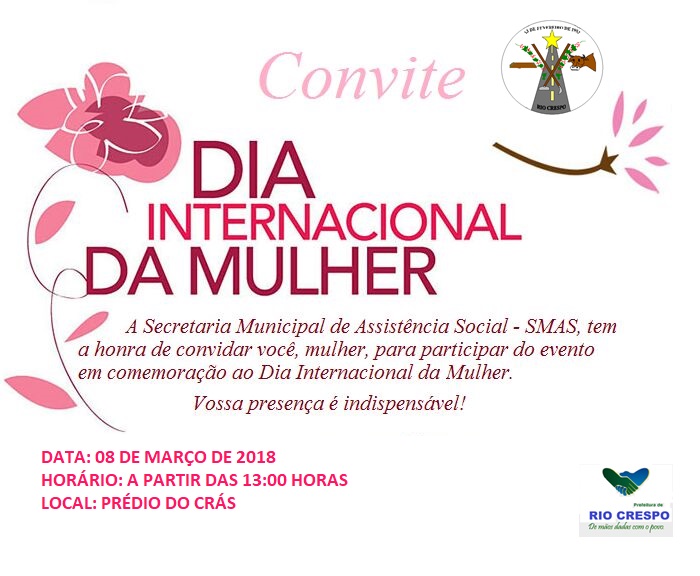 Rio Crespo: SEMAS promoverá evento em comemoração ao dia Internacional da Mulher