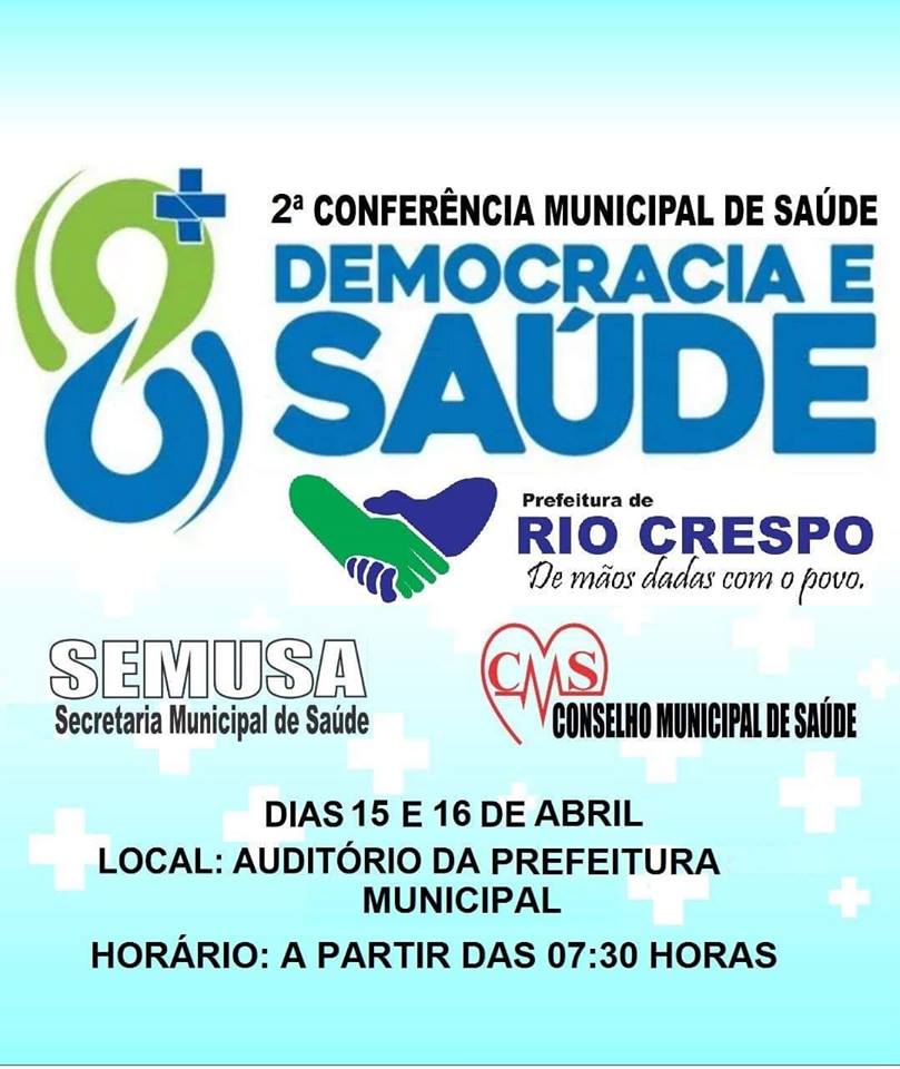 Rio Crespo: 2ª Conferência Municipal de Saúde